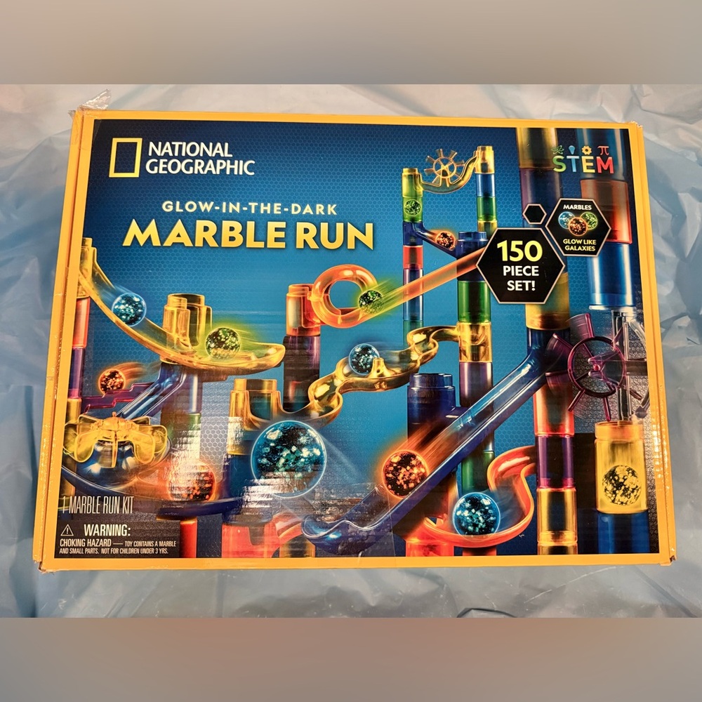 National Geographic Glow in the Dark Marble Run 150pcs Like New - Picture 5 of 9